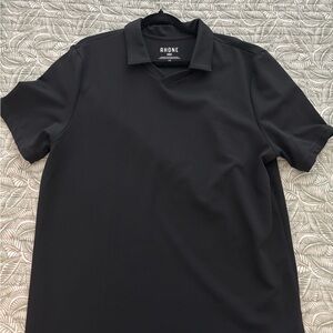 Rhone Men's Classic Black Polo